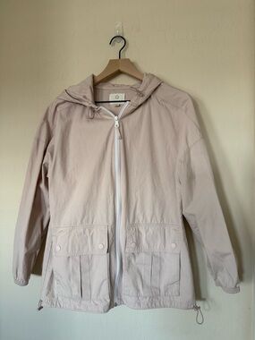 Aerie Offline Light Pink Hooded Utility Cargo Jacket Scacket
